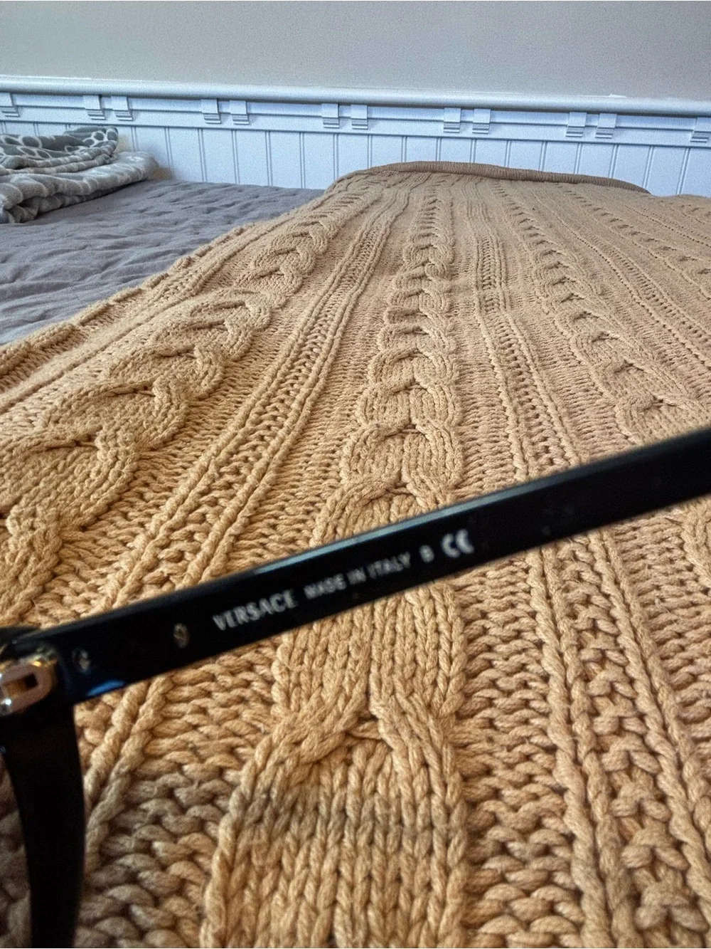 Versace Black Cat-Eye Sunglasses